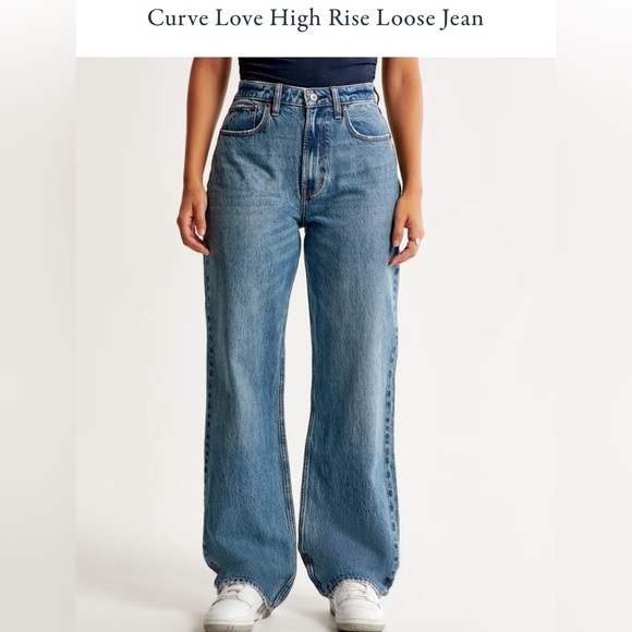 Abercrombie & Fitch Denim - Abercrombie & Fitch The Loose High Rise Curve Love Jean